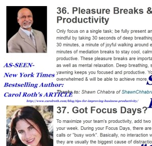 Shawn Chhabra's Productivity Tips: With Carol Roth